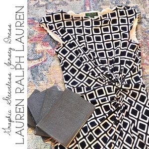 Lauren Ralph Lauren Sleeveless Graphic Jersey Dress